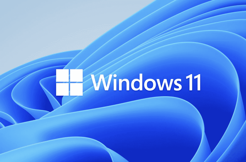 Windows 11 Logo with Blue Background